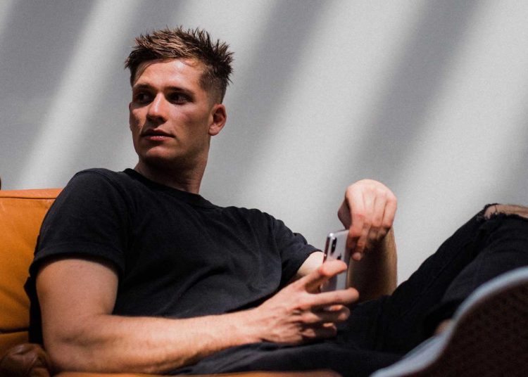 man-in-black-tshirt
