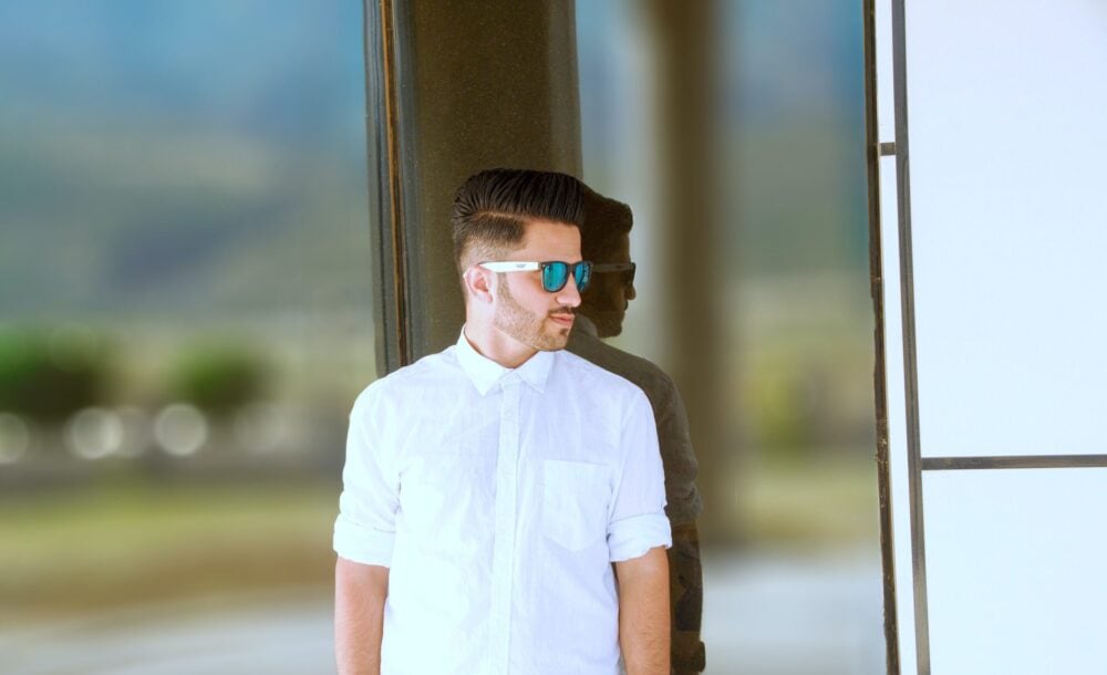 man in white shirt