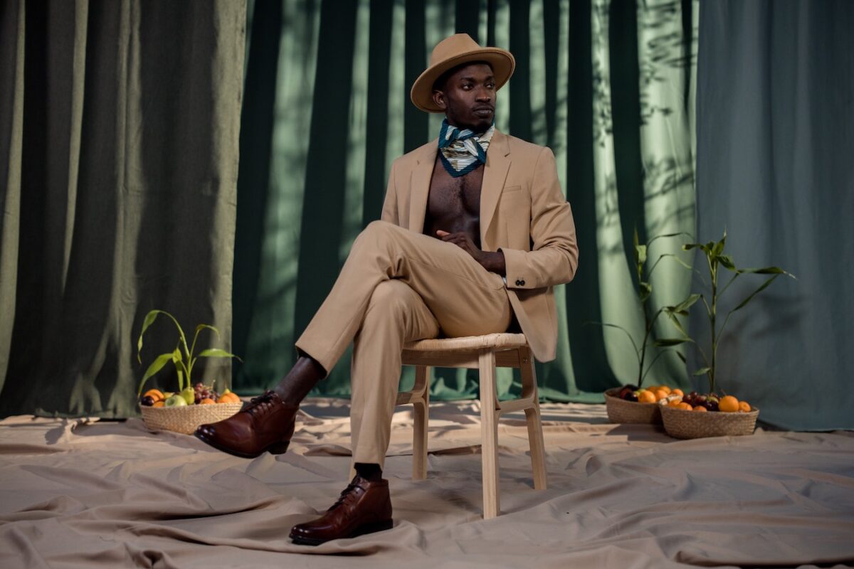 man in brown suit