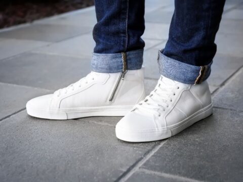 stylish white casual shoes for men's