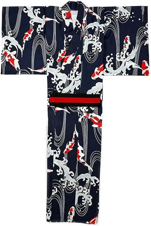 Men's Japanese Traditional Kimono Robe