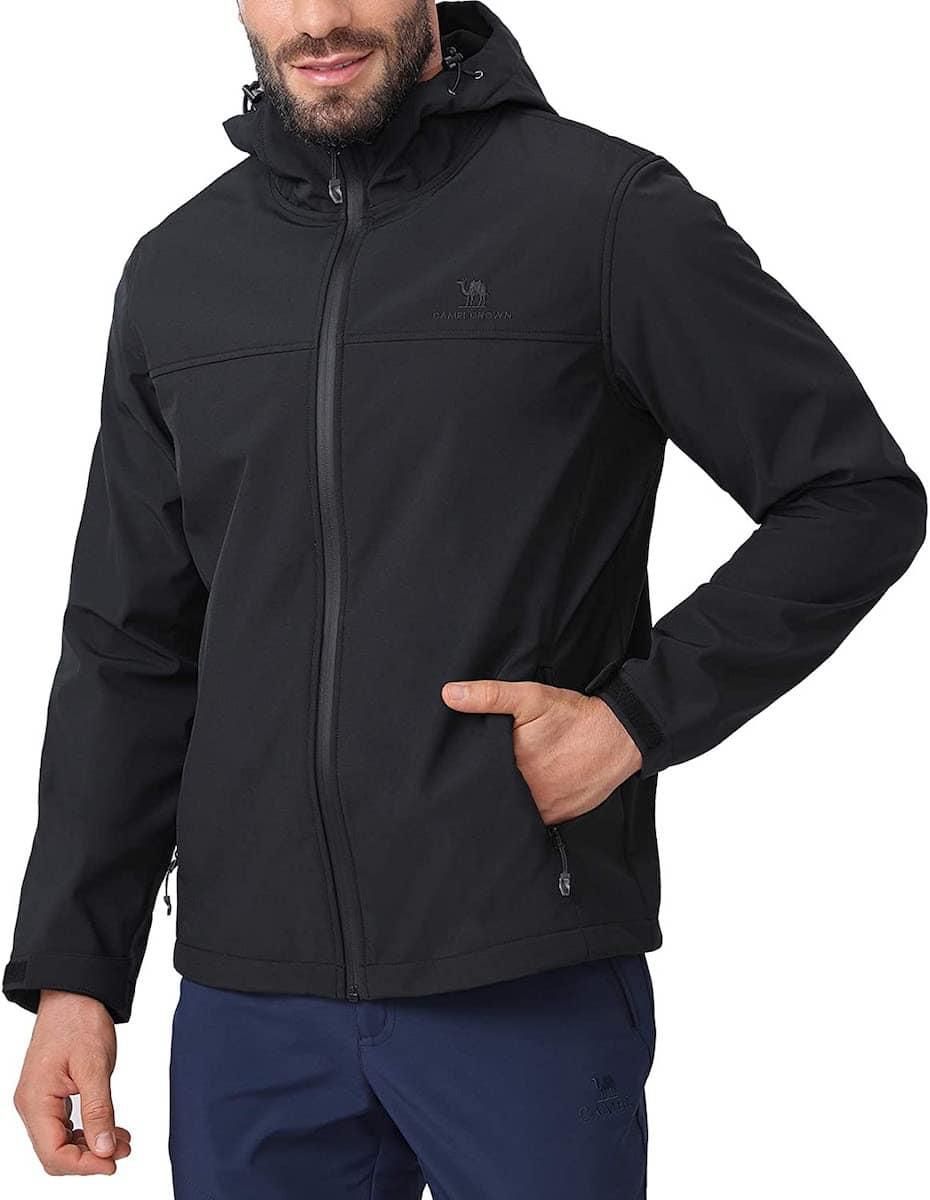 CAMEL CROWN Mens Softshell Jacket