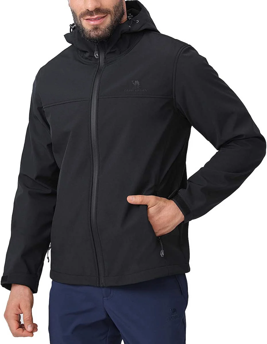 CAMEL CROWN Mens Softshell Jacket