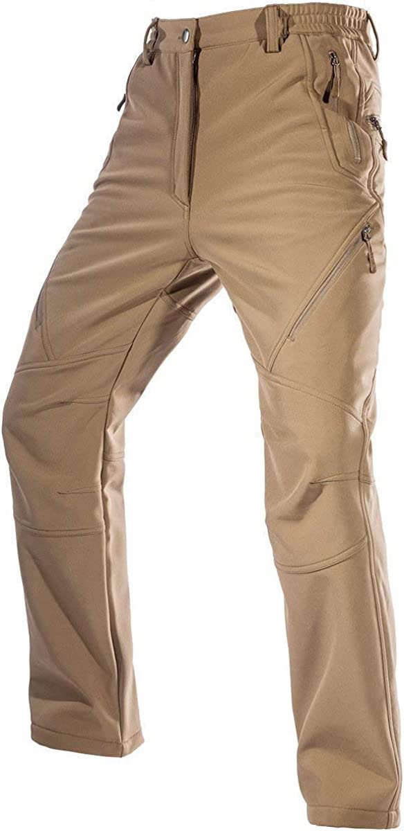 Free Soldier Men's Fleece Lined Outdoor Cargo Hiking Pants