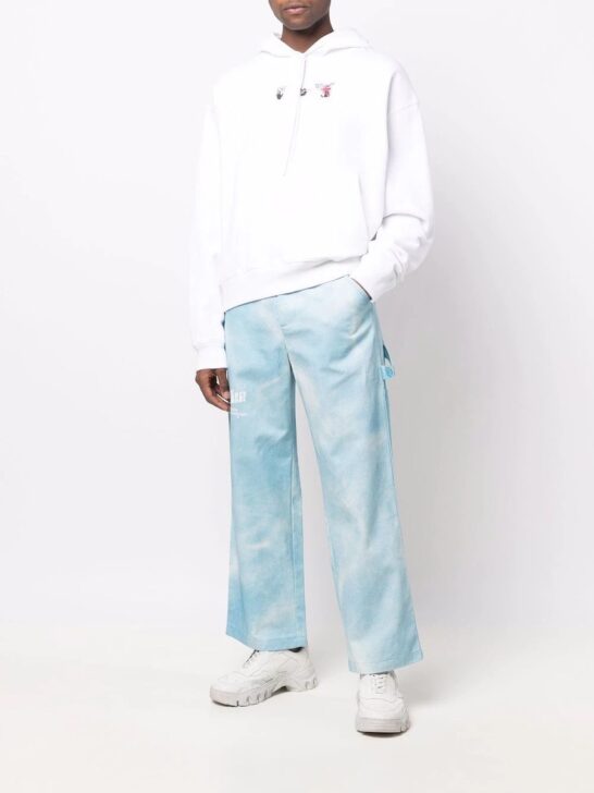 Two-Piece Cutout Crop Top and High-Waisted Flared Pants Set