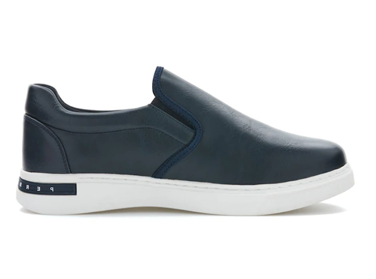 Perry Ellis Smooth Slip On Blue Sneakers