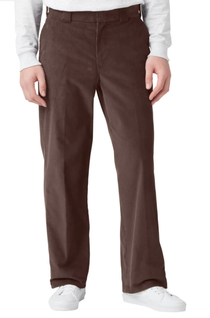 Flat Front Corduroy Pants