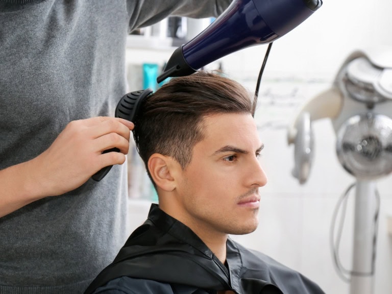taper fade comb over haircut